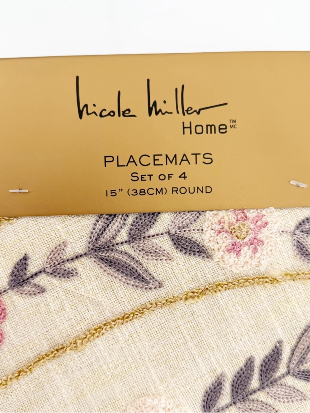 NWT Nicole Miller Set of 4 Pumpkin Placemats - Picture 6 of 6